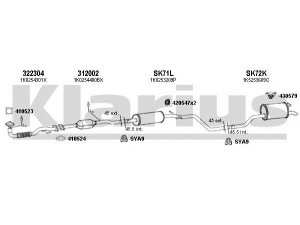 KLARIUS 780119U išmetimo sistema 
 Išmetimo sistema -> Išmetimo sistema, visa