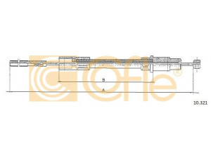 COFLE 10.321 sankabos trosas 
 Dviratė transporto priemonės -> Kabeliai ir tachometro velenaai -> Sankabos trosas
251721335