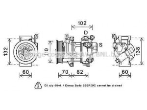 AVA QUALITY COOLING TOK622 kompresorius, oro kondicionierius 
 Oro kondicionavimas -> Kompresorius/dalys
8831052601