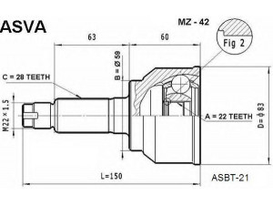 ASVA MZ-42 jungčių komplektas, kardaninis velenas
FG02-25-500D, FG02-25-500E, FG02-25-600D