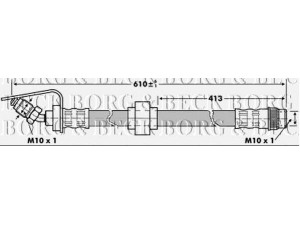 BORG & BECK BBH6866 stabdžių žarnelė 
 Stabdžių sistema -> Stabdžių žarnelės
4500131, 91 60 431, 9160431, 7700302379