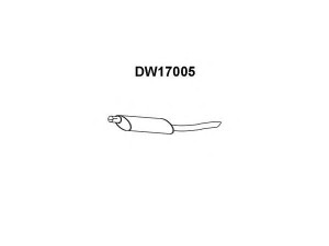 VENEPORTE DW17005 galinis duslintuvas 
 Išmetimo sistema -> Duslintuvas
96144714, D96144714B
