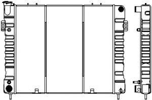 SAKURA  Automotive 1231-0307 radiatorius, variklio aušinimas