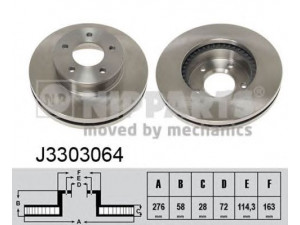 NIPPARTS J3303064 stabdžių diskas 
 Dviratė transporto priemonės -> Stabdžių sistema -> Stabdžių diskai / priedai
LB82-33-25X, LB82-33-25XA