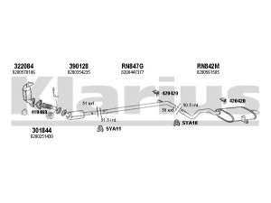 KLARIUS 720913U išmetimo sistema 
 Išmetimo sistema -> Išmetimo sistema, visa