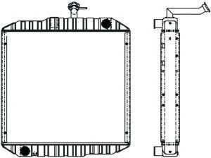 SAKURA  Automotive 1191-0407 radiatorius, variklio aušinimas