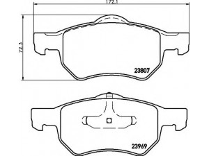 HELLA 8DB 355 010-641 stabdžių trinkelių rinkinys, diskinis stabdys 
 Techninės priežiūros dalys -> Papildomas remontas
05015365AA, 05072215AA, 05072216AA