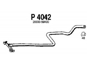 FENNO P4042 išleidimo kolektorius 
 Išmetimo sistema -> Išmetimo vamzdžiai
20030-50A00, 20030-59A00