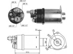 MAGNETI MARELLI 940113050521 solenoidinis jungiklis, starteris