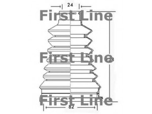FIRST LINE FCB2226 gofruotoji membrana, kardaninis velenas 
 Ratų pavara -> Gofruotoji membrana
77 01 467 125