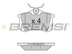 BREMSI BP2806 stabdžių trinkelių rinkinys, diskinis stabdys 
 Techninės priežiūros dalys -> Papildomas remontas
150698451, 1E0698451C, 1H0615415D