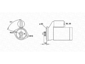 MAGNETI MARELLI 943251882010 starteris 
 Elektros įranga -> Starterio sistema -> Starteris
M002T51085, M002T57371, M2T51085