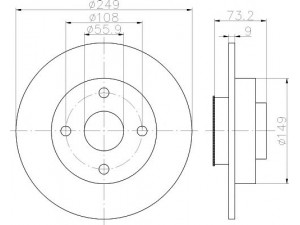 HELLA PAGID 8DD 355 116-081 stabdžių diskas 
 Stabdžių sistema -> Diskinis stabdys -> Stabdžių diskas
424965, 424966, 424965, 424966