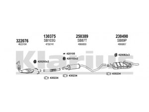 KLARIUS 750128E išmetimo sistema 
 Išmetimo sistema -> Išmetimo sistema, visa
