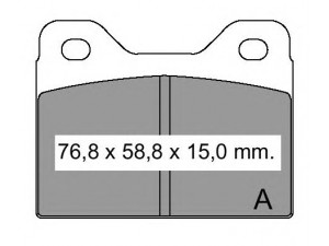 VEMA 830800 stabdžių trinkelių rinkinys, diskinis stabdys 
 Techninės priežiūros dalys -> Papildomas remontas
34111100736
