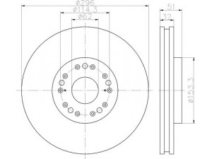 HELLA PAGID 8DD 355 119-381 stabdžių diskas 
 Stabdžių sistema -> Diskinis stabdys -> Stabdžių diskas
4351230180, 4351230181, 4351250111