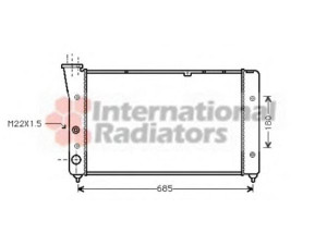 VAN WEZEL 58002081 radiatorius, variklio aušinimas 
 Aušinimo sistema -> Radiatorius/alyvos aušintuvas -> Radiatorius/dalys
191121253P, 535121253P