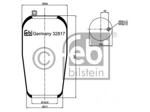 FEBI BILSTEIN 32817 dėklas, pneumatinė pakaba 
 Pakaba -> Pneumatinė pakaba
942 328 00 01
