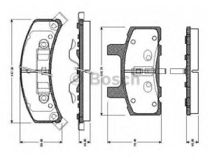 BOSCH 0 986 TB2 271 stabdžių trinkelių rinkinys, diskinis stabdys
04746371, 4746371, 12 321 430, 12 321 448
