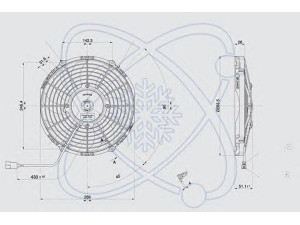 ELECTRO AUTO 32H0003 ventiliatorius, radiatoriaus