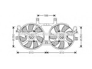 AVA QUALITY COOLING MT7512 ventiliatorius, radiatoriaus 
 Aušinimo sistema -> Oro aušinimas
CB946632