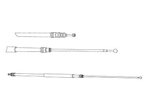 CEF BW02137 trosas, stovėjimo stabdys 
 Stabdžių sistema -> Valdymo svirtys/trosai
34406760443