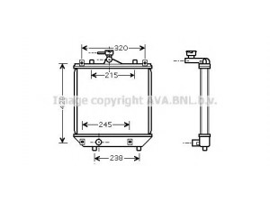 AVA QUALITY COOLING SZA2064 radiatorius, variklio aušinimas 
 Aušinimo sistema -> Radiatorius/alyvos aušintuvas -> Radiatorius/dalys
1770083E00, 1770083E00