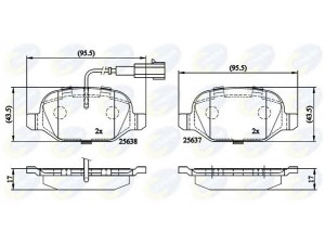 COMLINE CBP11559 stabdžių trinkelių rinkinys, diskinis stabdys 
 Techninės priežiūros dalys -> Papildomas remontas
77365858