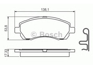 BOSCH 0 986 424 770 stabdžių trinkelių rinkinys, diskinis stabdys 
 Techninės priežiūros dalys -> Papildomas remontas
26296 AC010, 26296 AC011, 26296 AC020