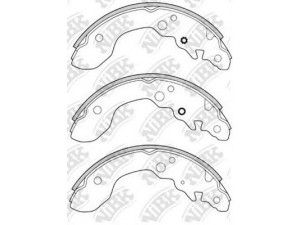 NiBK FN9955 stabdžių trinkelių komplektas 
 Techninės priežiūros dalys -> Papildomas remontas