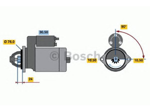 BOSCH 0 986 019 900 starteris 
 Elektros įranga -> Starterio sistema -> Starteris
ERR 5445, ERR 5445