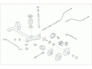 SACHS OPEL-VECTR-RS005 vairavimo mechanizmas; rato pakaba 
 Ašies montavimas/vairavimo mechanizmas/ratai -> Prekių paieška pagal schemą