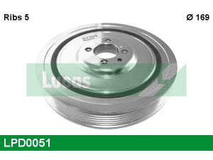 LUCAS ENGINE DRIVE LPD0051 skriemulys, alkūninis velenas 
 Diržinė pavara -> Dirželio skriemulys
46747308, 46790939, 46809886, 55190591
