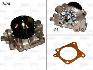 VALEO 506835 vandens siurblys 
 Aušinimo sistema -> Vandens siurblys/tarpiklis -> Vandens siurblys
MD309756, MD346790, 30874316, MD309756