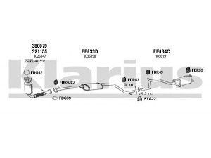 KLARIUS 361261U išmetimo sistema 
 Išmetimo sistema -> Išmetimo sistema, visa