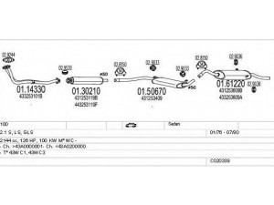 MTS C020339007286 išmetimo sistema