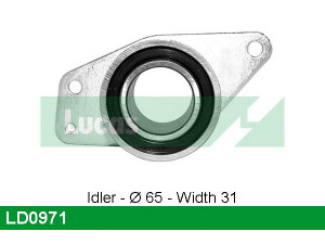 LUCAS ENGINE DRIVE LD0971 įtempiklio skriemulys, paskirstymo diržas