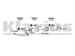 KLARIUS 361288U išmetimo sistema 
 Išmetimo sistema -> Išmetimo sistema, visa
