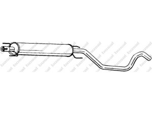BOSAL 285-423 vidurinis duslintuvas 
 Išmetimo sistema -> Duslintuvas
58 52 232, 58 52 294