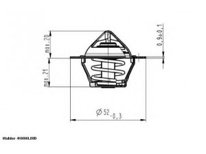 WAHLER 410808.88D termostatas, aušinimo skystis 
 Aušinimo sistema -> Termostatas/tarpiklis -> Thermostat
PEL 10016, GTS 301, PEL 10016, PEL 10016