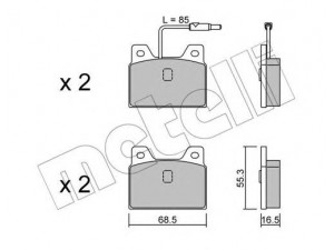 METELLI 22-0084-0 stabdžių trinkelių rinkinys, diskinis stabdys 
 Techninės priežiūros dalys -> Papildomas remontas
4245.57, 4250.73, 4245.57