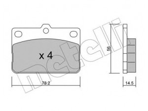 METELLI 22-0440-0 stabdžių trinkelių rinkinys, diskinis stabdys 
 Techninės priežiūros dalys -> Papildomas remontas
04465-12320, 04491-12081