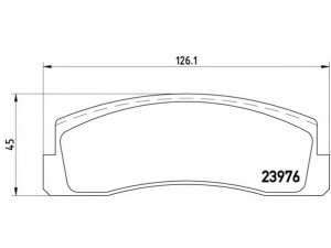 BREMBO P 41 005 stabdžių trinkelių rinkinys, diskinis stabdys 
 Techninės priežiūros dalys -> Papildomas remontas
21213501090 
