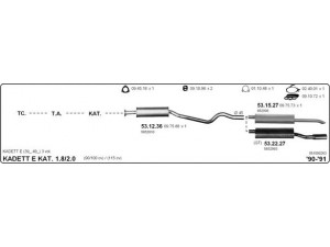 IMASAF 561000263 išmetimo sistema 
 Išmetimo sistema -> Išmetimo sistema, visa