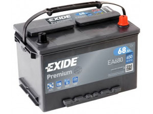 EXIDE _EA680 starterio akumuliatorius; starterio akumuliatorius 
 Elektros įranga -> Akumuliatorius