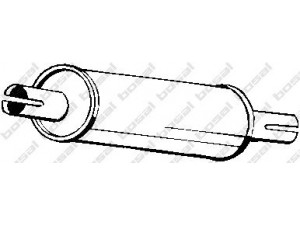 BOSAL 185-568 galinis duslintuvas 
 Išmetimo sistema -> Duslintuvas
02893493, 8 52 133