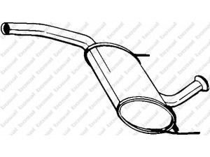 BOSAL 200-221 vidurinis duslintuvas 
 Išmetimo sistema -> Duslintuvas
77.00.423.681, 77.00.830.560