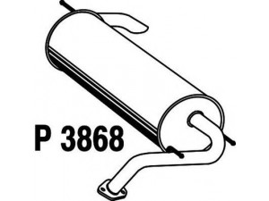 FENNO P3868 galinis duslintuvas 
 Išmetimo sistema -> Duslintuvas
MR431257