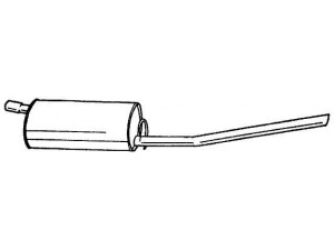 AKS DASIS SG40667 galinis duslintuvas 
 Išmetimo sistema -> Duslintuvas
852045