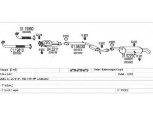 MTS C170022001447 išmetimo sistema 
 Išmetimo sistema -> Išmetimo sistema, visa
